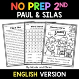 No Prep Second Grade Paul and Silas Bible Lesson - Distanc