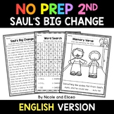 No Prep Second Grade Sauls Big Change Bible Lesson - Dista