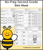 No-Prep Second Grade Spring Learning: Bee Week