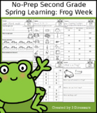 No-Prep Second Grade Spring Learning: Frog Week