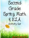 *No Prep* Second Grade Spring Math & ELA Activity Packet