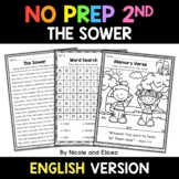 No Prep Second Grade The Sower Bible Lesson - Distance Learning