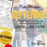 No Prep September and Back to School