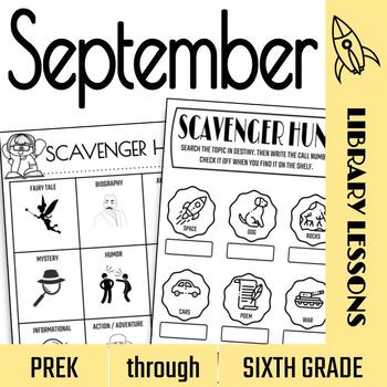 Preview of No-Prep September Library Lessons
