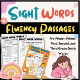 No-Prep Sight Word Fluency Passages For Reading Intervention