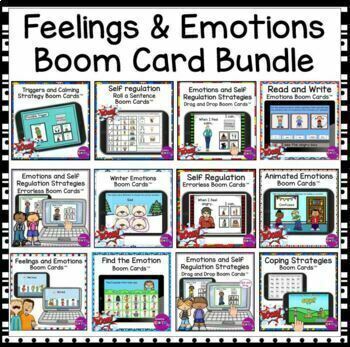 Preview of Occupational Therapy SEL Digital Activities Self Regulation Boom Cards™ Bundle
