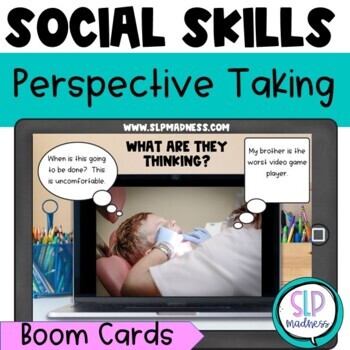 Preview of Thought Bubble Perspective Taking Scenarios Middle School Social Skills Cards