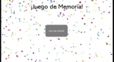 No Prep Spanish Vocabulary Memory Games (Planets) for Revi
