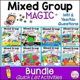 Speech Therapy Activities & Wh Questions No Prep Bundle