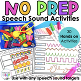 No Prep Speech Therapy Activity Binder for Articulation, P