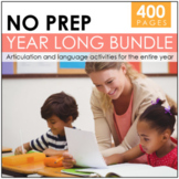 No Prep Speech Therapy Bundle | Language & Articulation