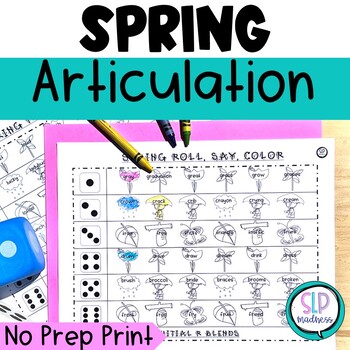 Preview of Spring Speech and Language Therapy Articulation March April Group Activities