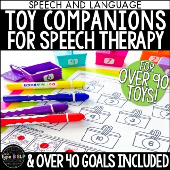 Preview of No Prep Speech Therapy Toy and Game Companion Worksheets | Speech Therapy Games