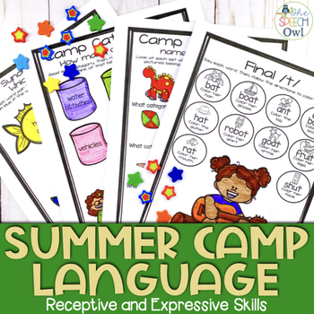 no prep speech and language homework summer camp distance learning packet