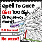 No Prep Spell to Race Game - 1st 100 High Frequency Words