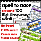 No Prep Spell to Race Game- 2nd 100 High Frequency Words