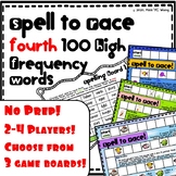 No Prep Spell to Race Game- 4th 100 High Frequency Words