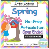 No Prep Spring Articulation Packet: Open Ended