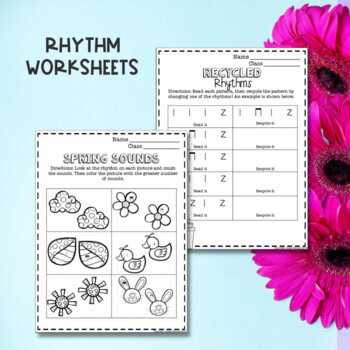 No Prep Spring Music Worksheets By Aileen Miracle Tpt