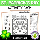 No Prep St. Patrick's Day Activities St. Patty's Day Works