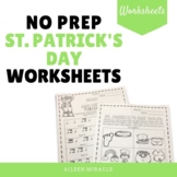 No Prep St. Patrick's Day Music Worksheets