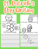 No Prep St Patrick's Day Writing Prompts Craft / March Bul