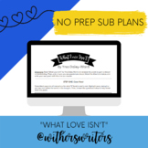 No Prep Sub Plans - Slam Poetry Analysis & Writing - "What