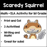 No-Prep Sub Activities  to use with Scaredy Squirrel by Melanie Watt