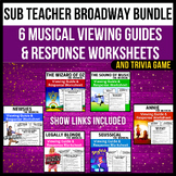 No Prep Sub Teacher Bundle → Theatre Viewing Worksheets, S