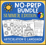 No Prep Summer Bundle: Articulation & Language