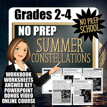 Preview of No-Prep Summer Constellations Resource Pack