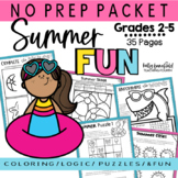 4th Grade Summer Fun Packet Logic Puzzles Coloring Pages M