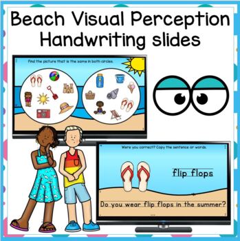 Preview of Occupational Therapy Summer Handwriting Practice & Visual Perception Activity