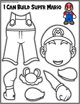 No Prep Super Mario Printable Crafts by Mommy Evolution | TPT