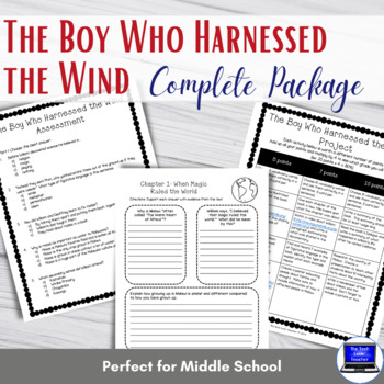 Preview of No-Prep: The Boy Who Harnessed the Wind Complete Package
