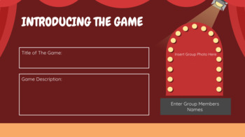 Preview of No Prep! Theatre Arts: Create Your Own Improv Game Project Interactive Slideshow