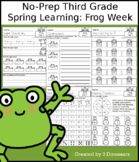 No-Prep Third Grade Spring Learning: Frog Week