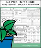 No-Prep Third Grade Spring Learning: Life Cycle of a Plant Week