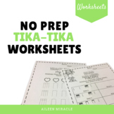 No Prep Tika-Tika Music Worksheets