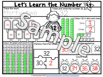 Numbers to 40 interactive worksheet