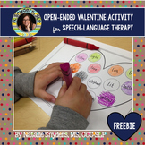 No Prep Valentine Open-Ended Freebie for Speech Language Therapy