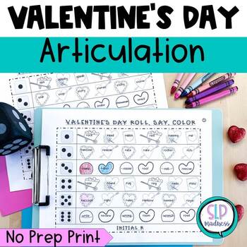 Preview of Speech Therapy Valentines Day Activities February Speech and Language Activities
