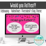 No Prep Virtual February Valentine Would you Rather (EDITA