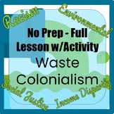 No Prep - Waste Colonialism Lesson W/ Activity