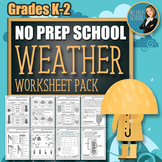 No-Prep Weather Worksheet Pack