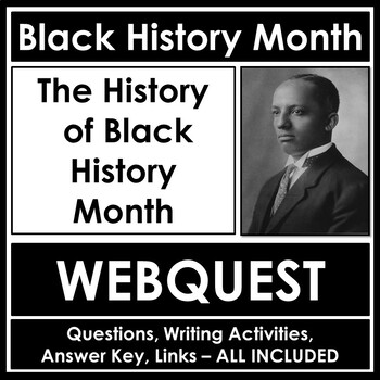 Preview of No Prep Webquest and Tasks - Origins and Rationale - Black History Month