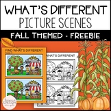 What's Different? Language Activity for Fall - Free Sample