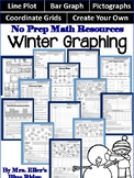 No Prep Winter Graphing Pack - Line Plots, Bar Graphs, Pic