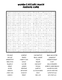 No Prep Women's History Month Word Search 200 Words