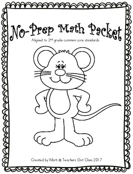 Preview of No-Prep math packet #2